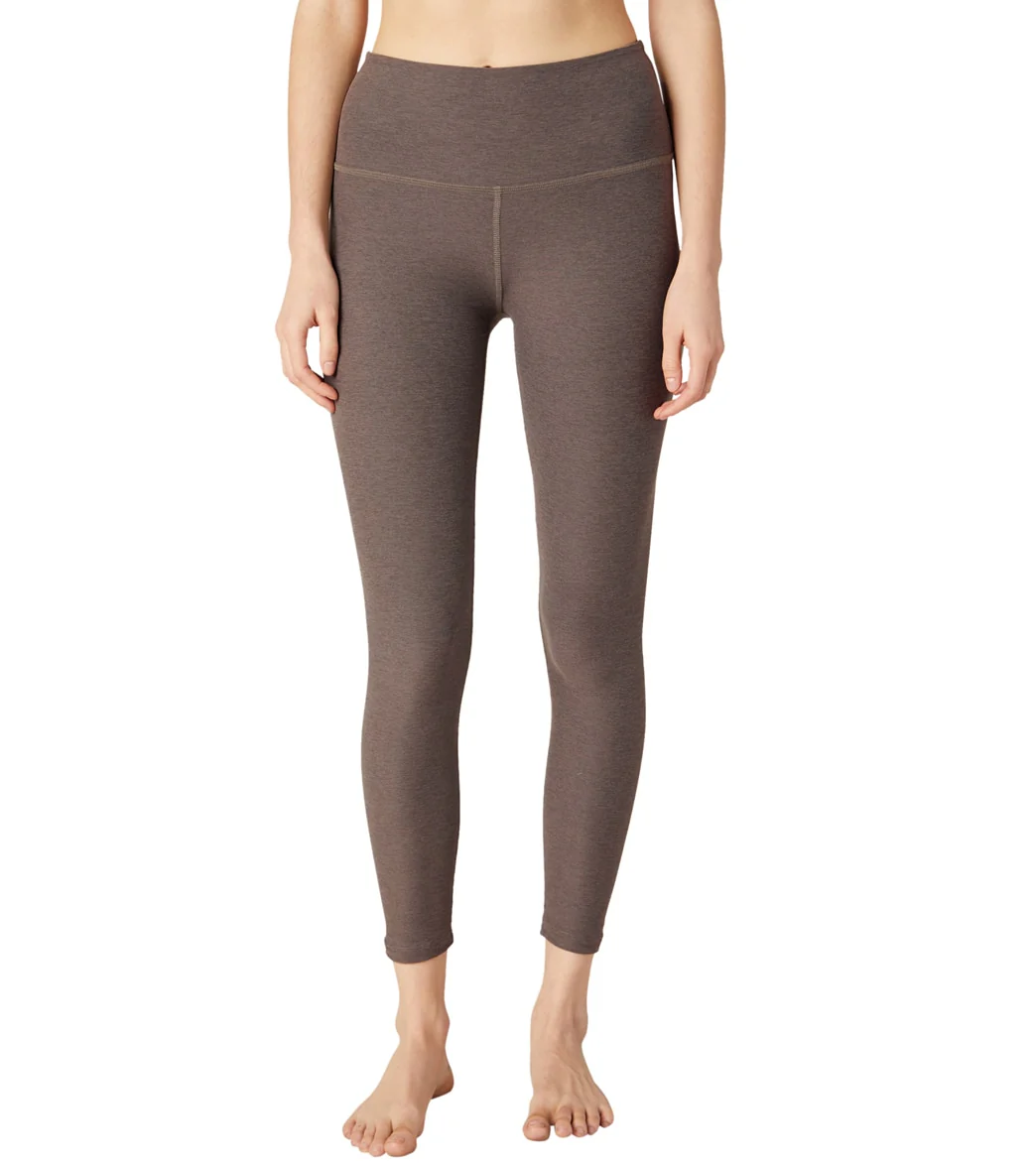 Beyond Yoga Spacedye High Waisted Caught In The Midi 7/8 Yoga Leggings Cocoa Brown
