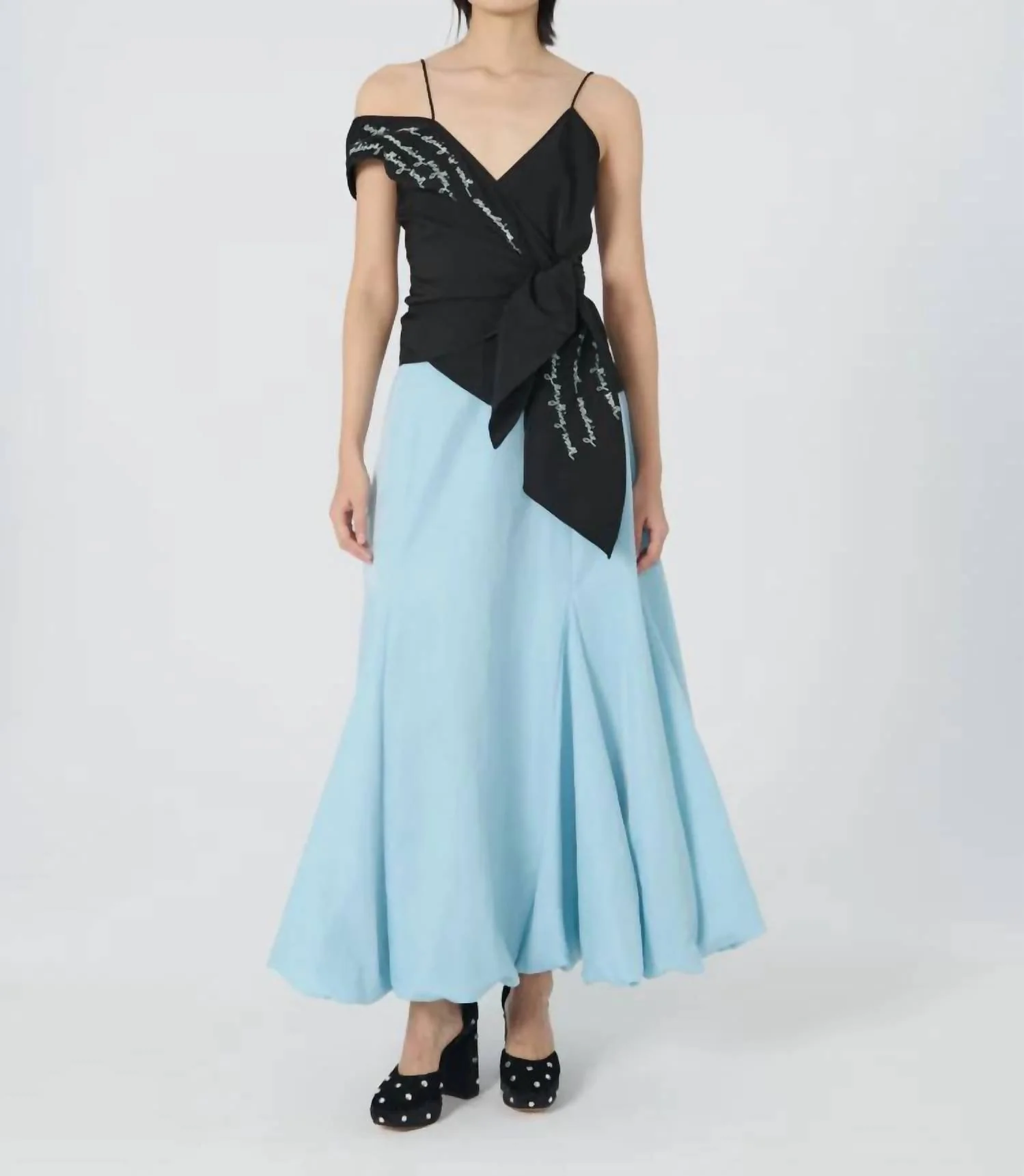 Donna Bubble Skirt In Robin's Egg