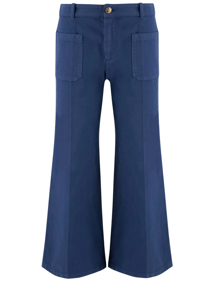Cotton Cropped Pants