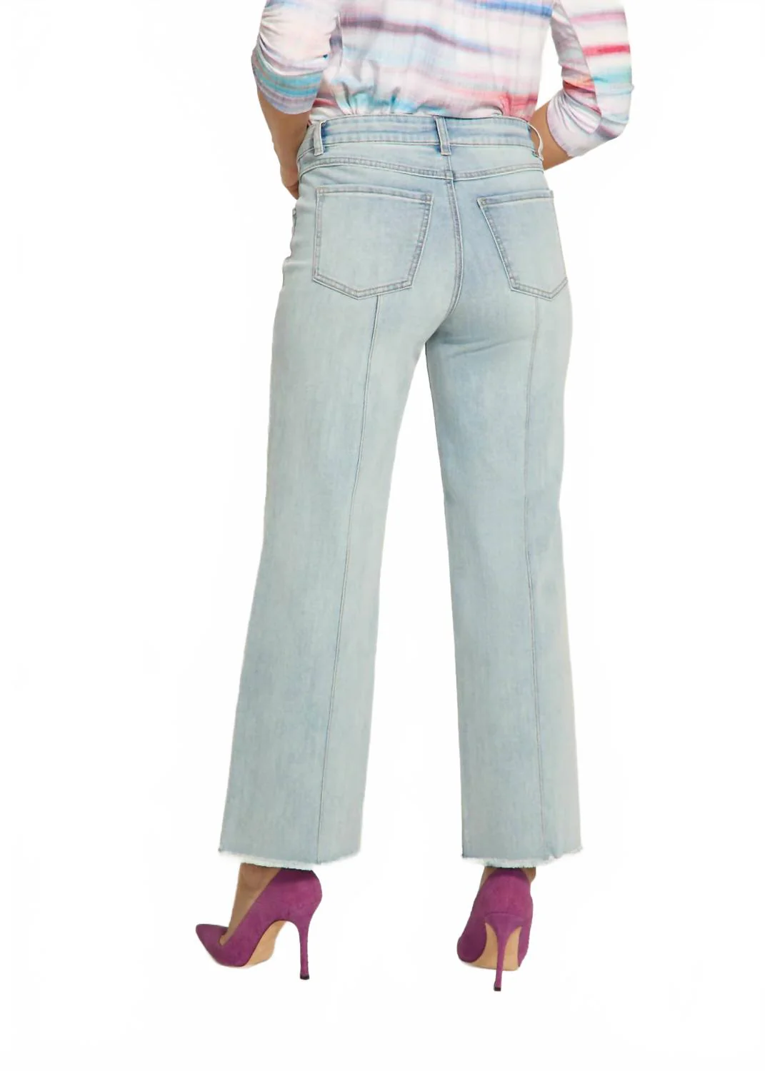 Women's Olivia Pintuck Pants In Pale Wash