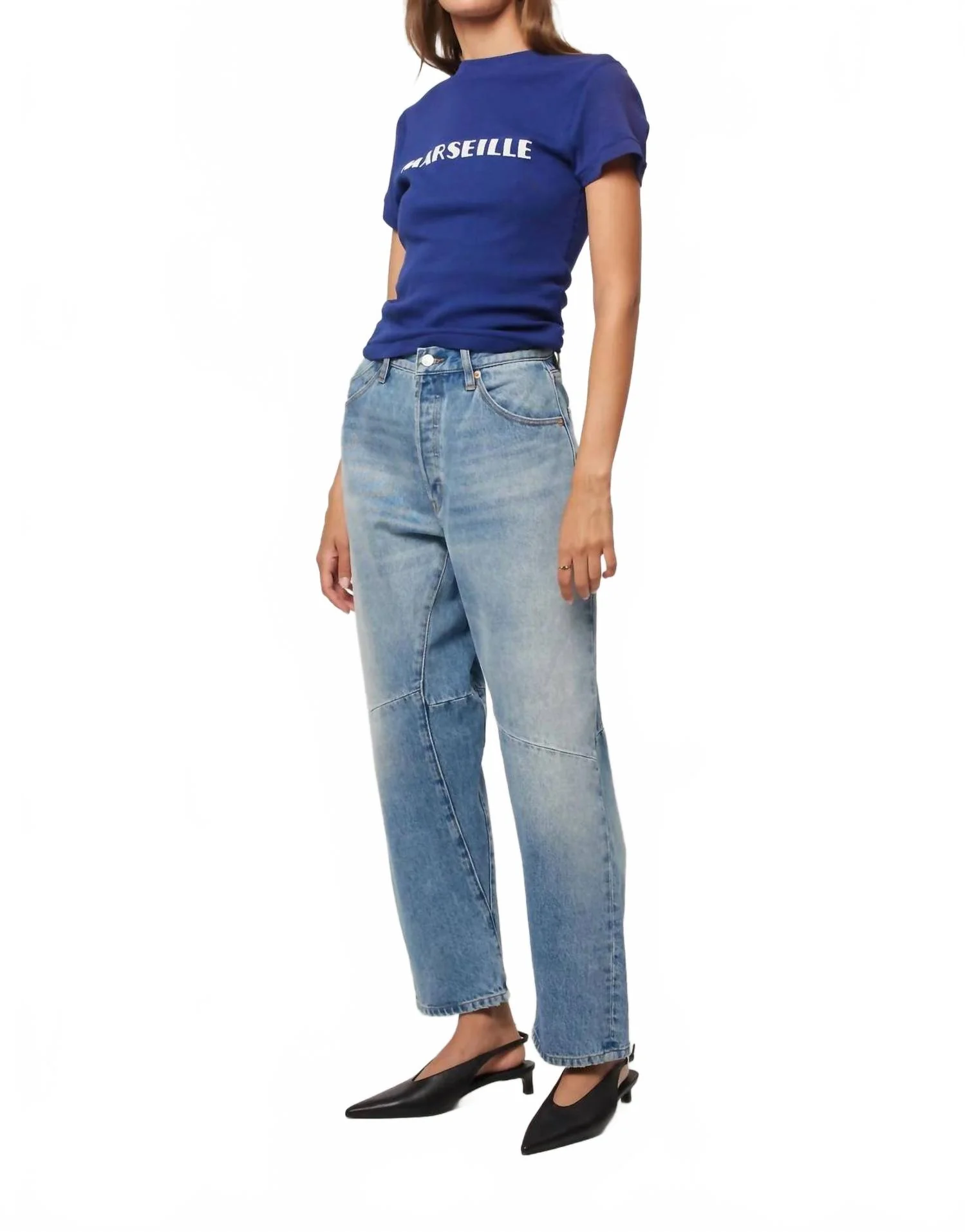 Jane Barrel Jeans In Brent