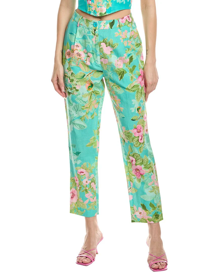 Hemant & Nandita Azra Linen-Blend Pant