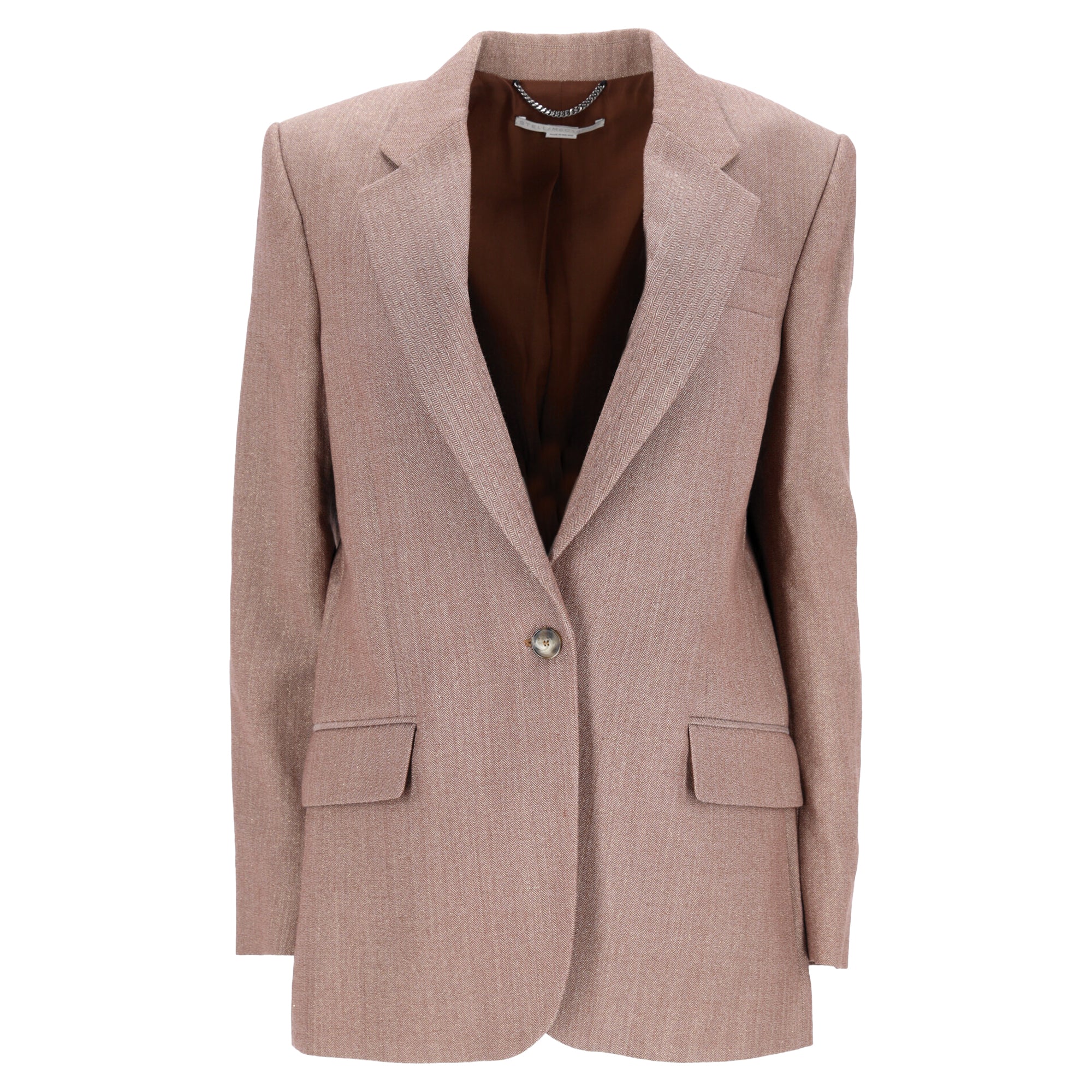 Stella McCartney Oversized  Blazer in Brown Wool