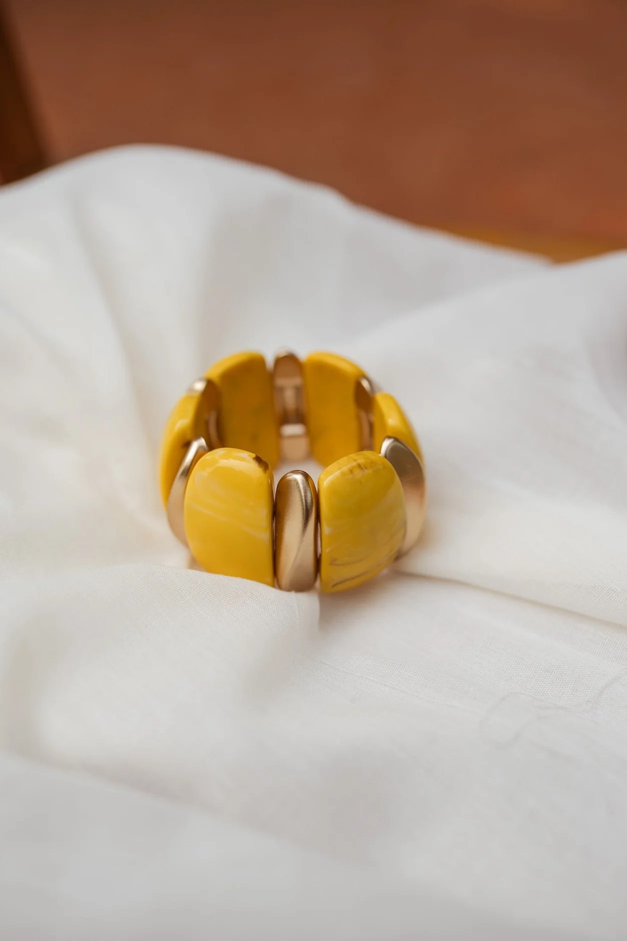 Yellow And Gold Gola Bracelet