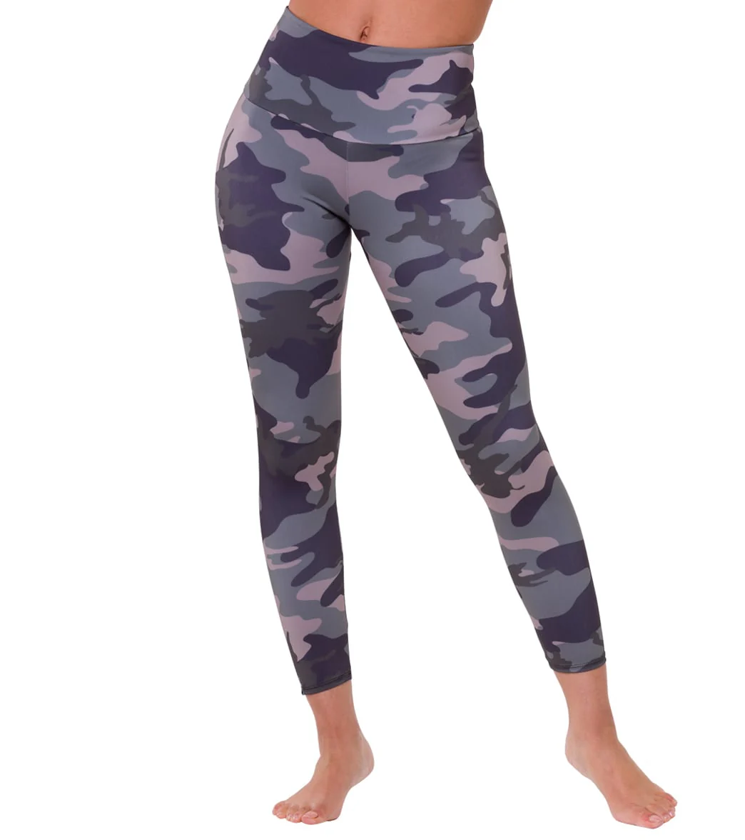 Onzie High Waisted Basic 7/8 Yoga Leggings COMBAT CAMO