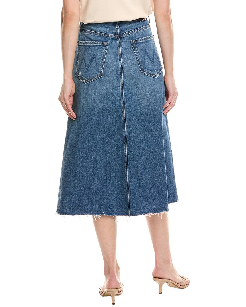 MOTHER The Circle Midi Fray Skirt
