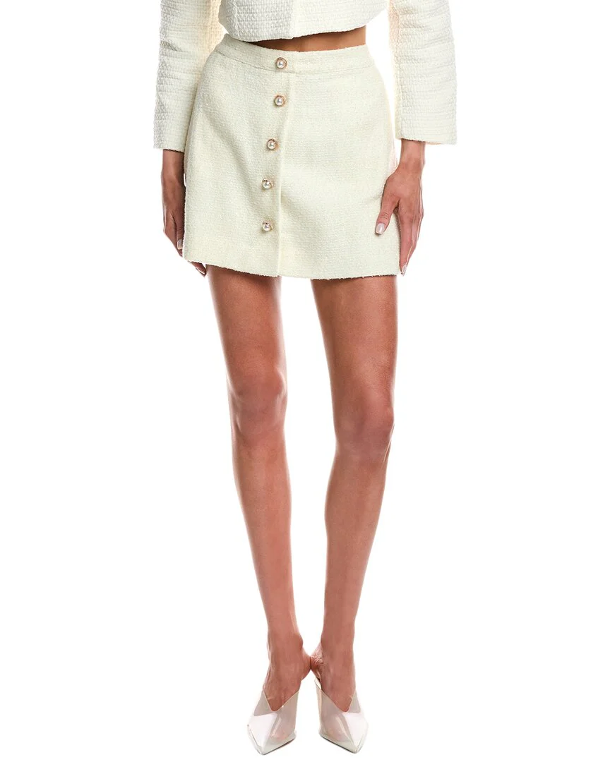 Lyra & Co Wool-Blend Mini Skirt