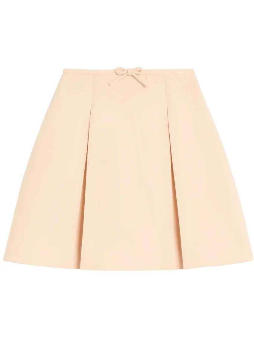 Crepe Couture Skirt With Bow Detail