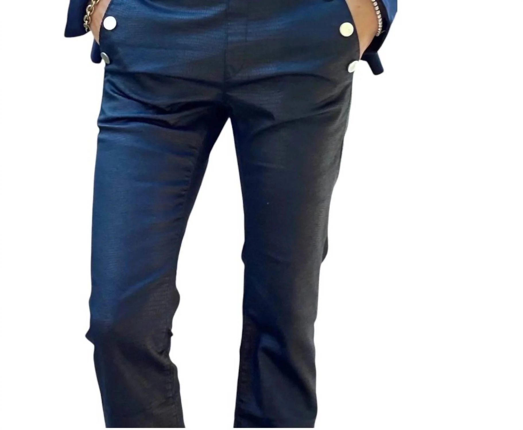 Ellen Mid Rise Pants In Navy