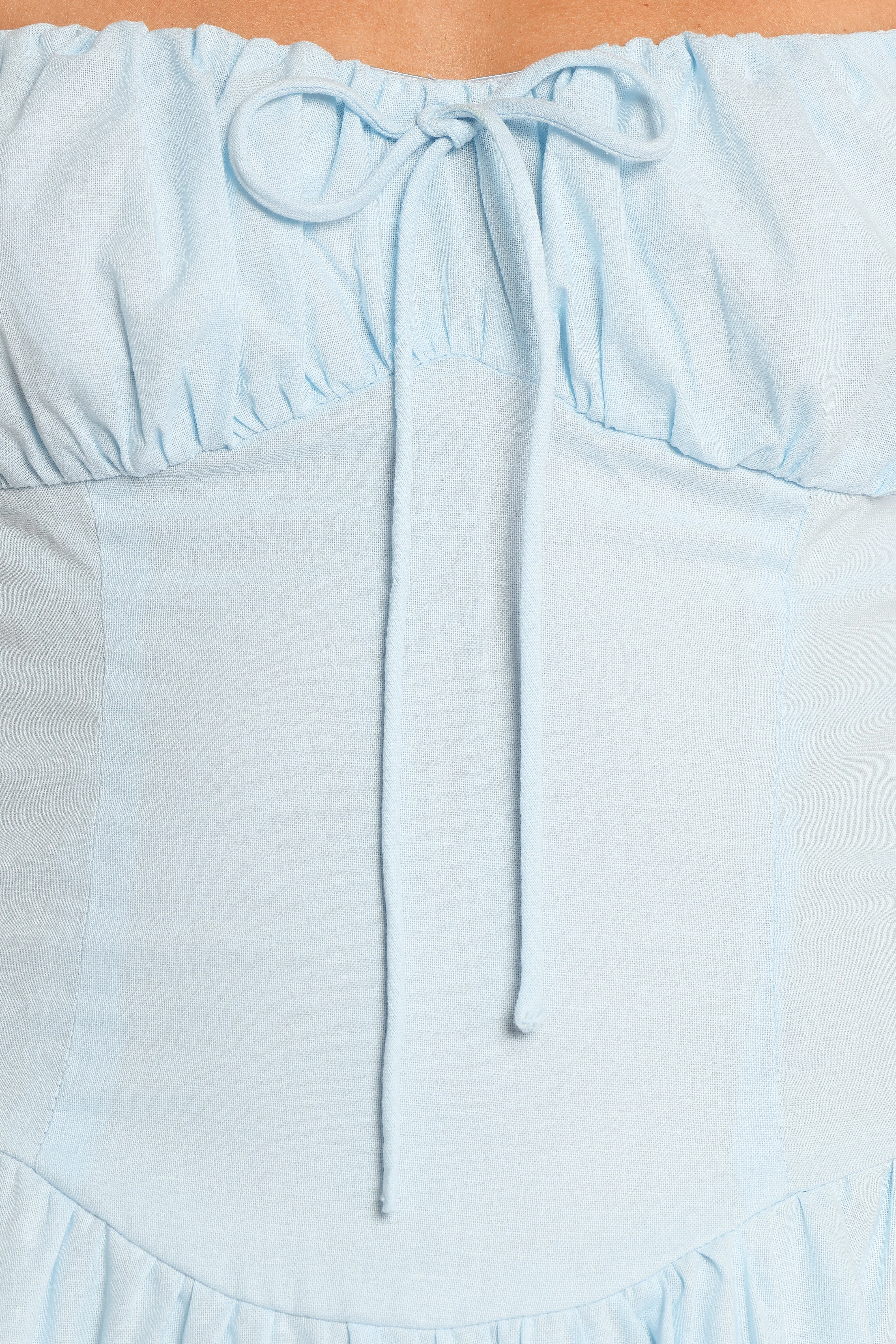 Leane Mini Dress - Soft Blue