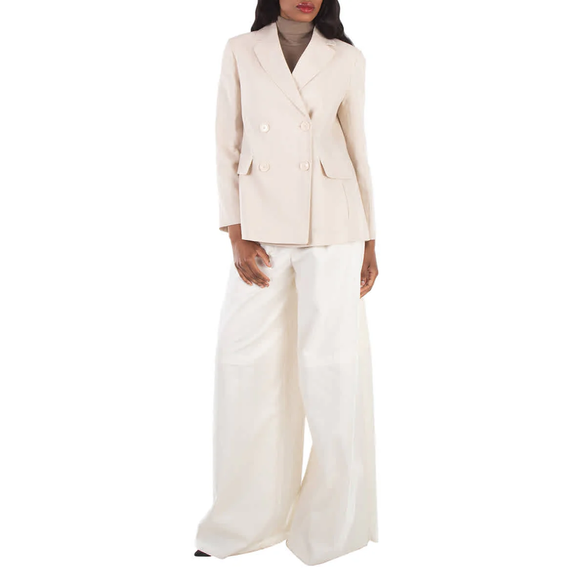 Max Mara Laura Double-Breasted Linen Blazer