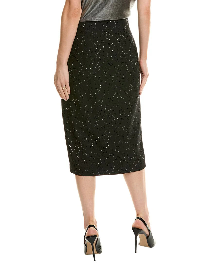Michael Kors Collection Sequin Wool Pencil Skirt