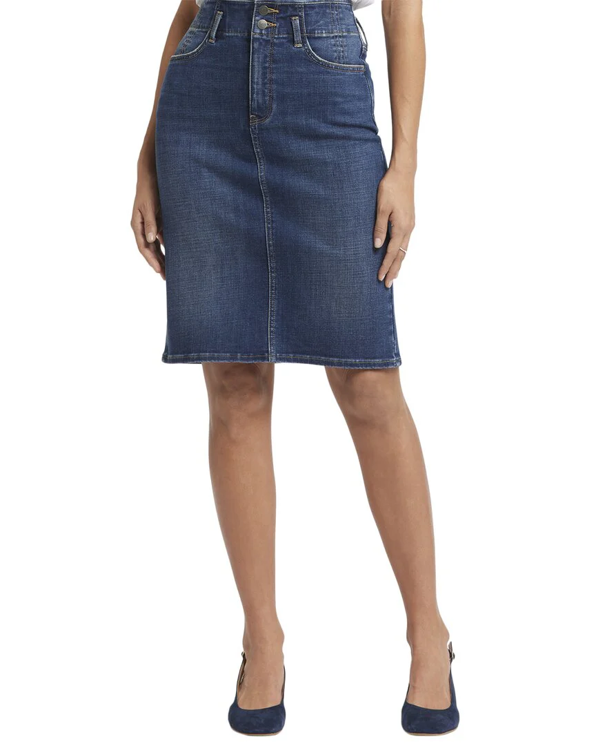 NYDJ High-Rise Skirt Hollywood Waistband Skirt