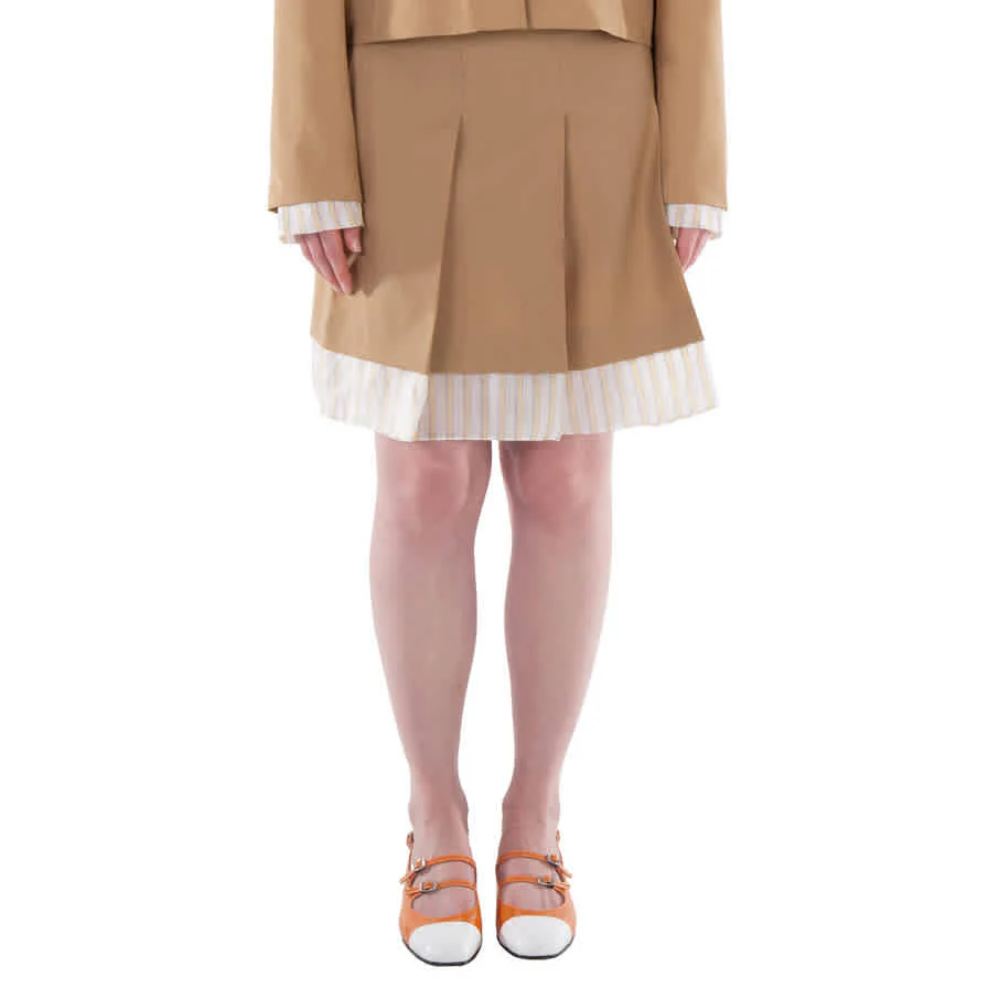Marni Panelled Pleated Mini Skirt