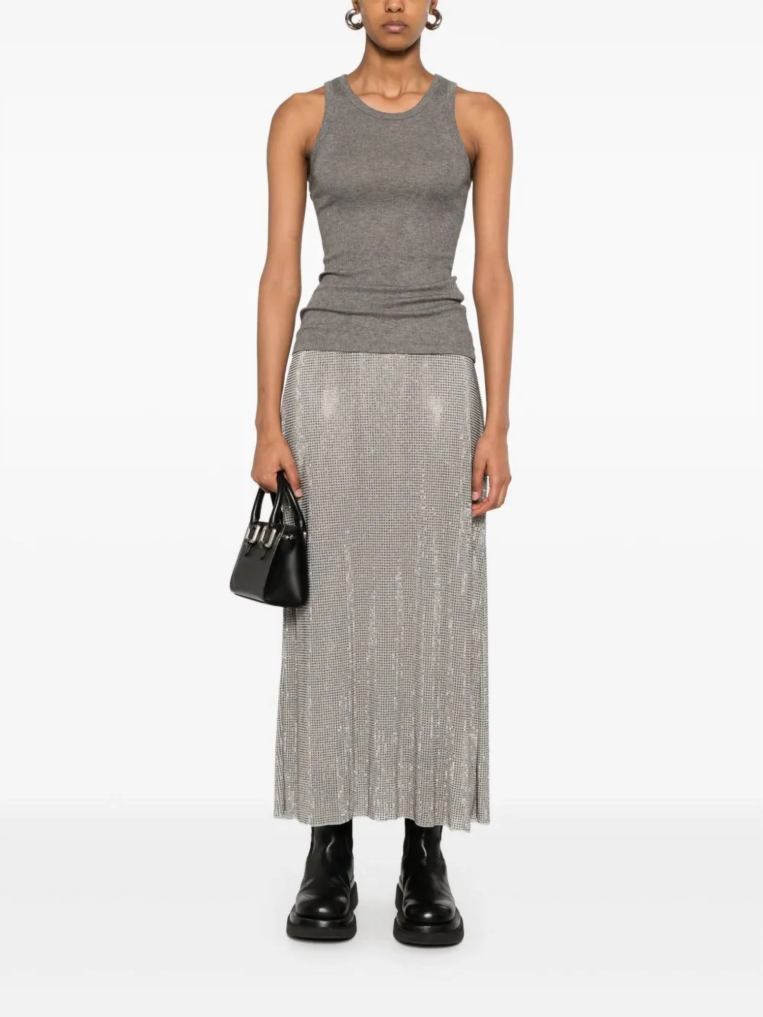 Sahannan Long Skirt In Light Grey