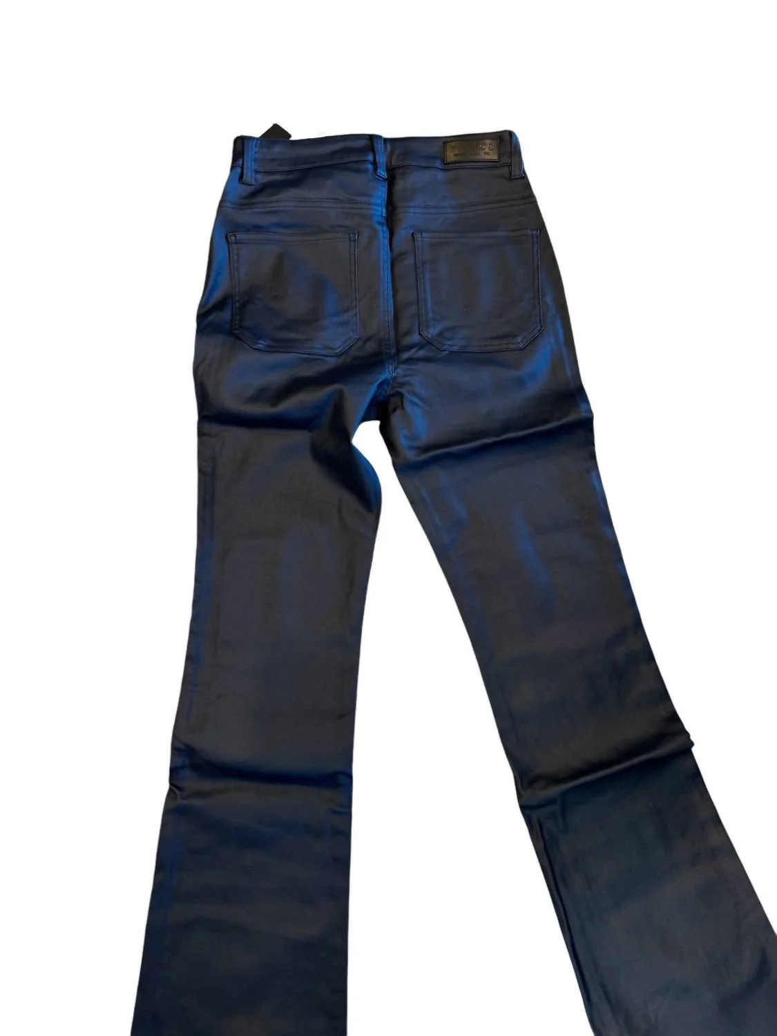 Women's Polyurethane Jeans In Blue