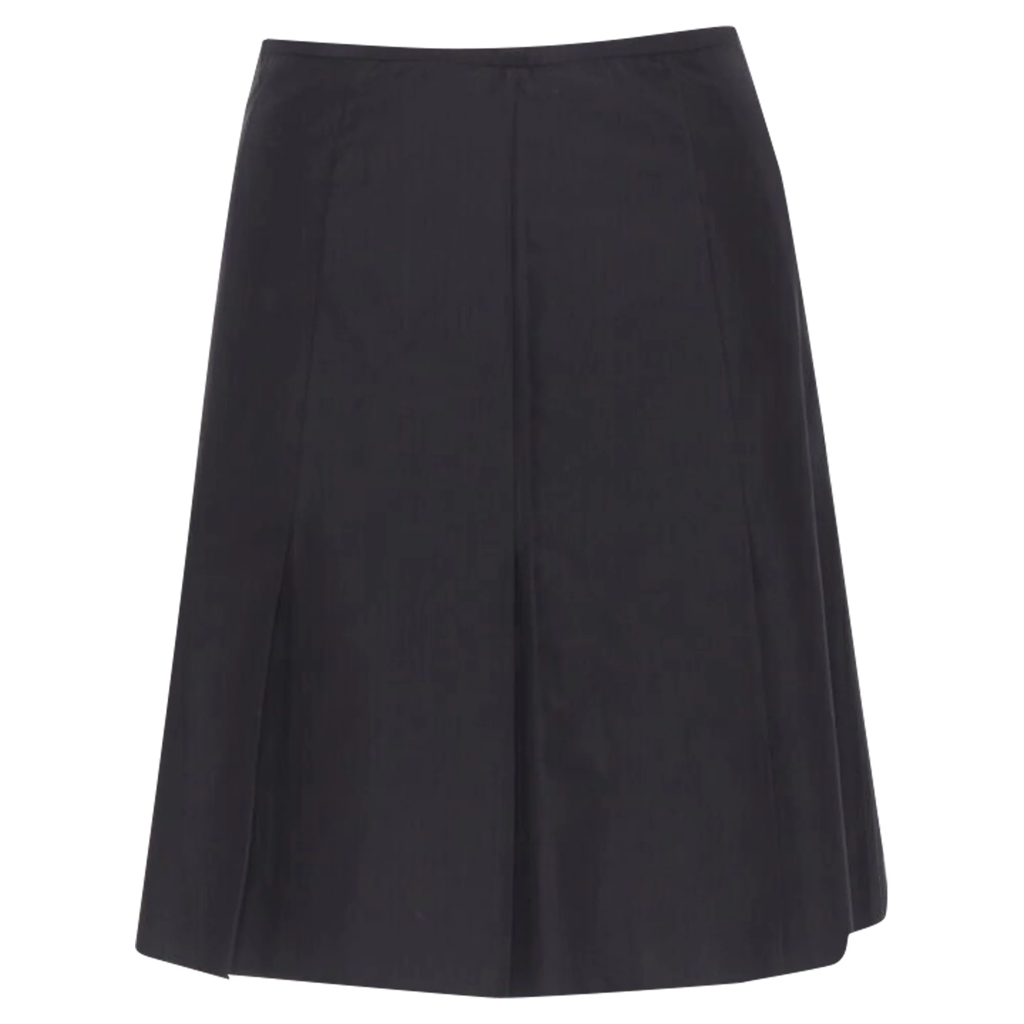 Ralph Lauren pleated hem A-line knitee length skirt work