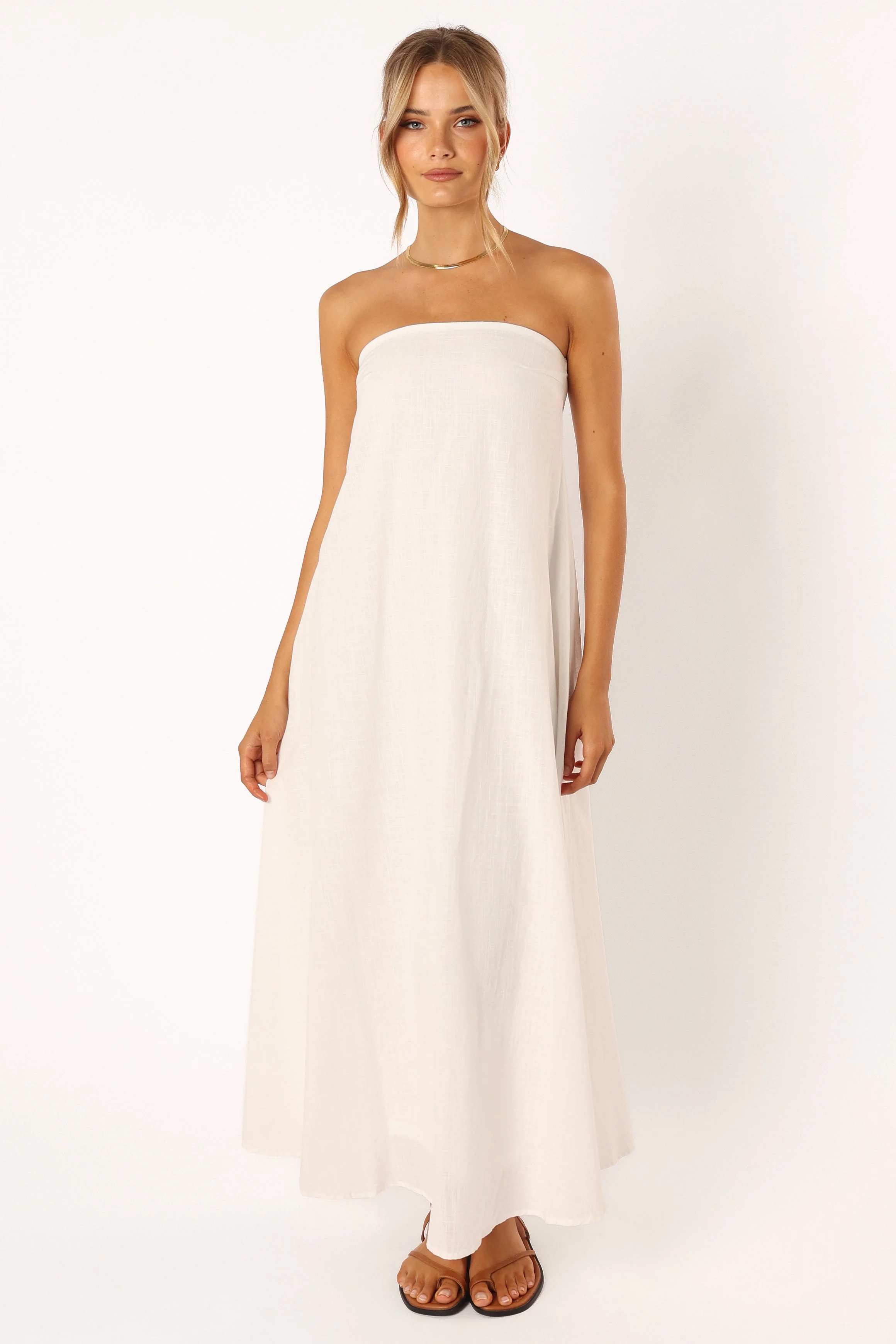 Soph Strapless Maxi Dress - White