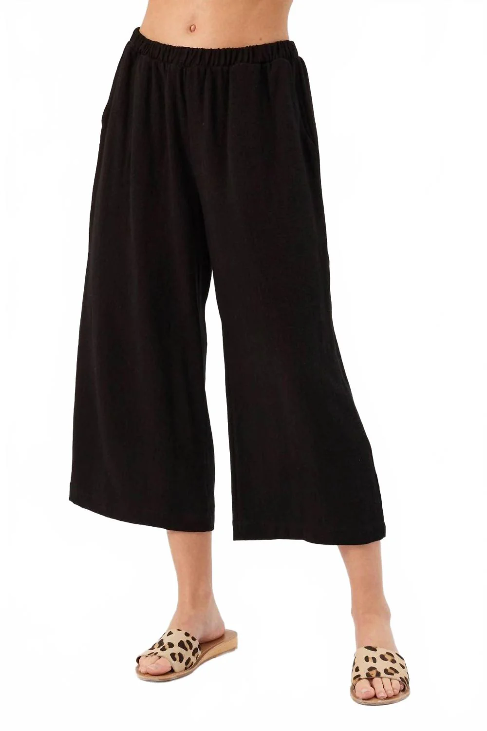 Justyne Relaxed Pull On Pant In Black