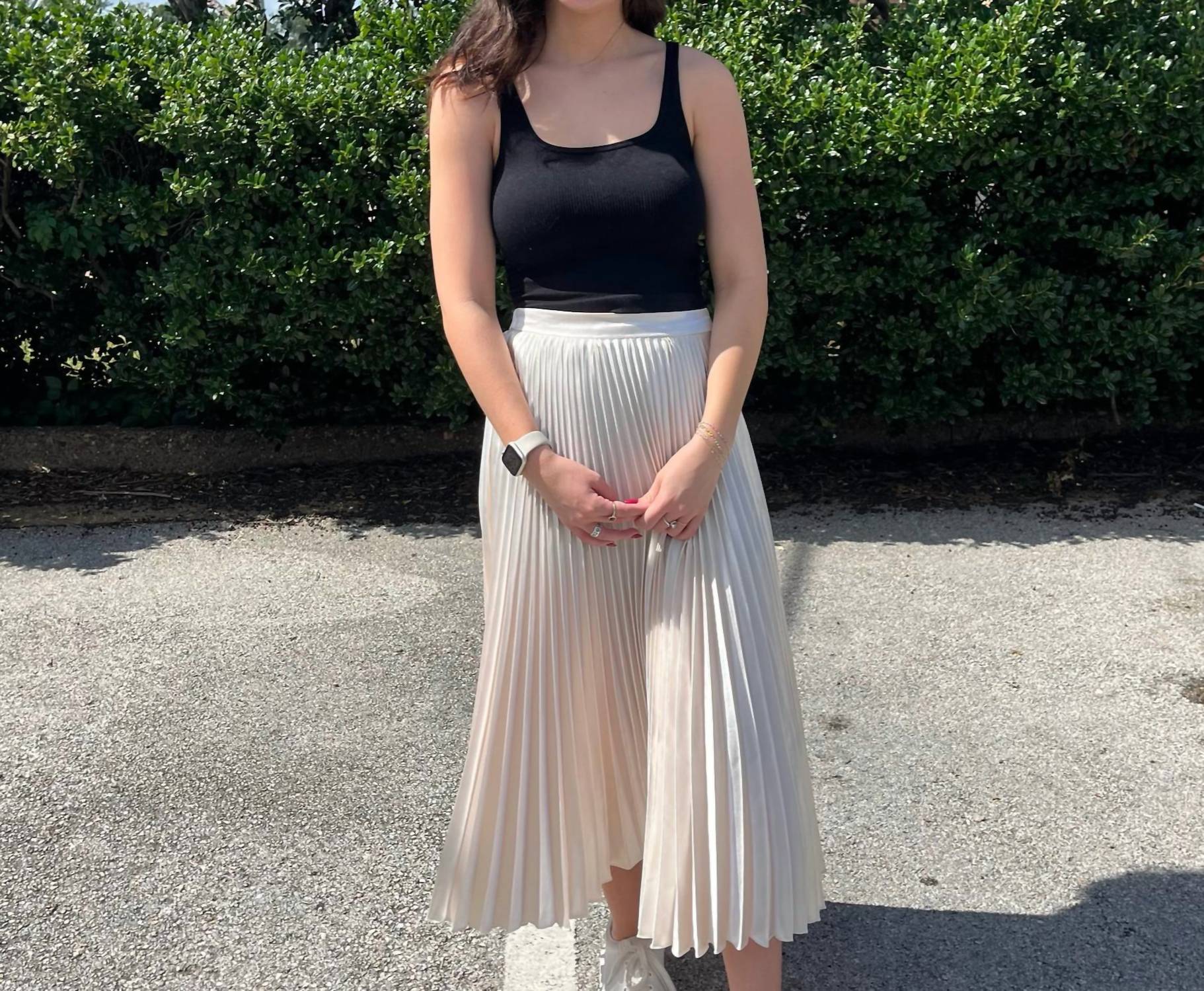 Cheers Midi Skirt In Champagne