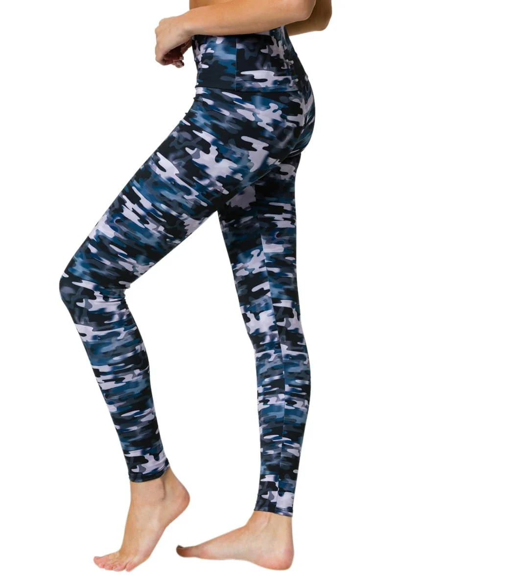 Onzie High Waisted Yoga Leggings Stormy Camo