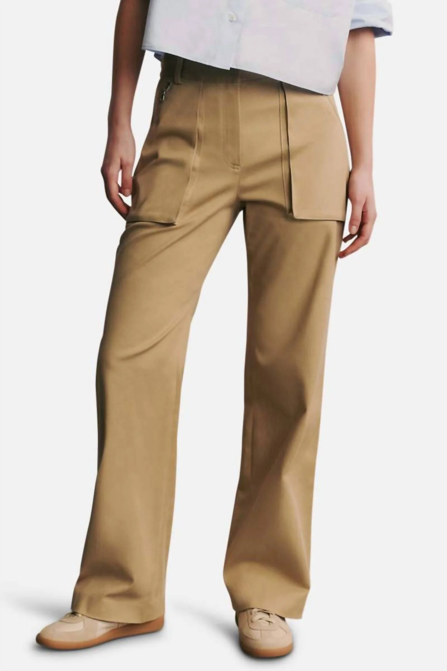Izzy With Combo Pant In Khaki