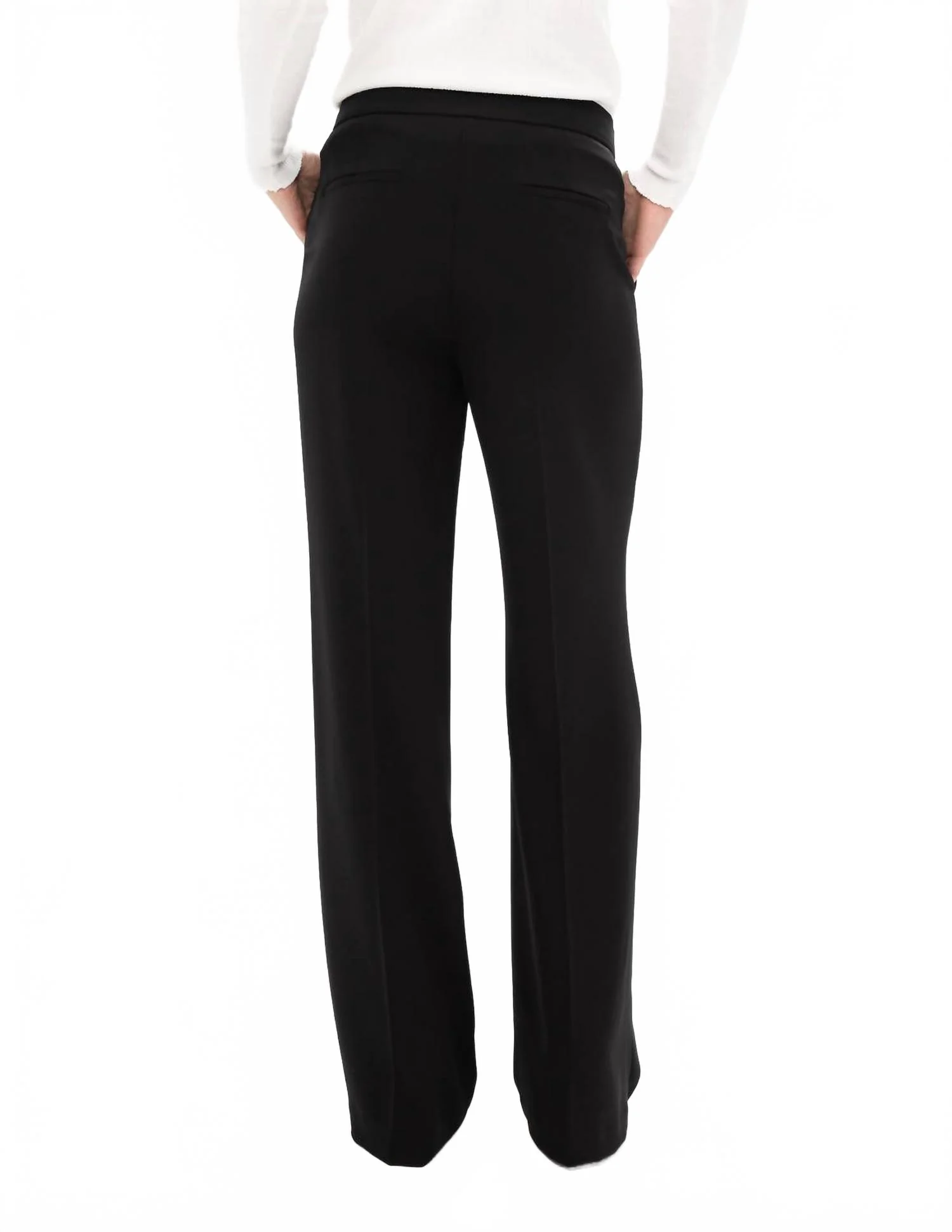Women's Classic Wide Leg Trouser Pant In Black