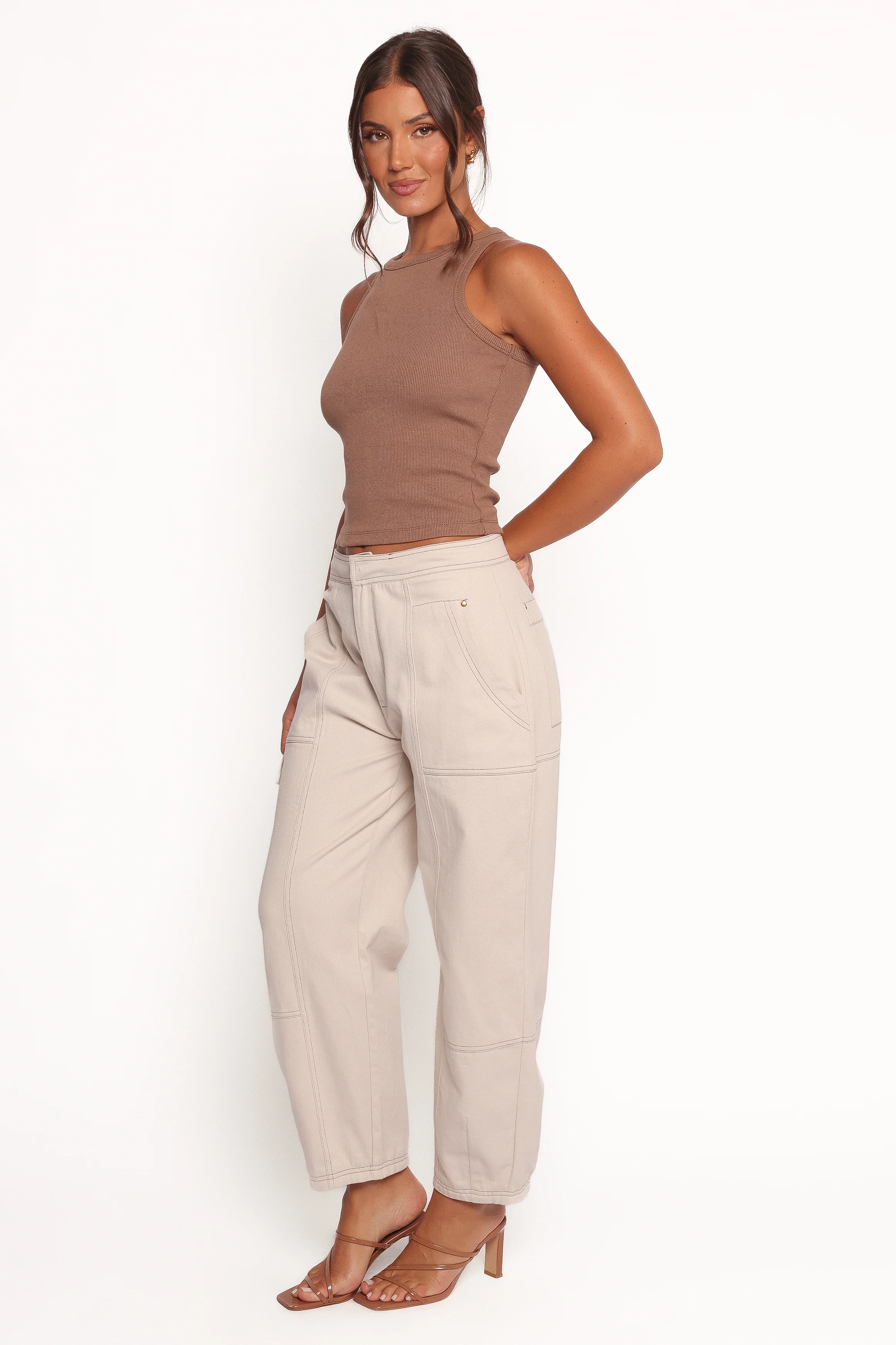 Kiah Cargo Pant - Ecru