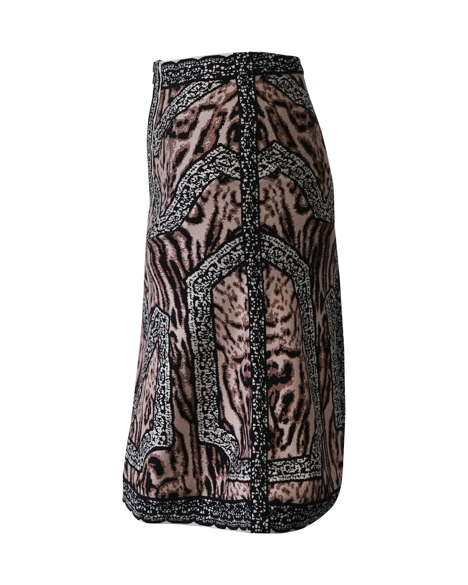 Herve Leger Flared Skirt in Multicolor Polyester