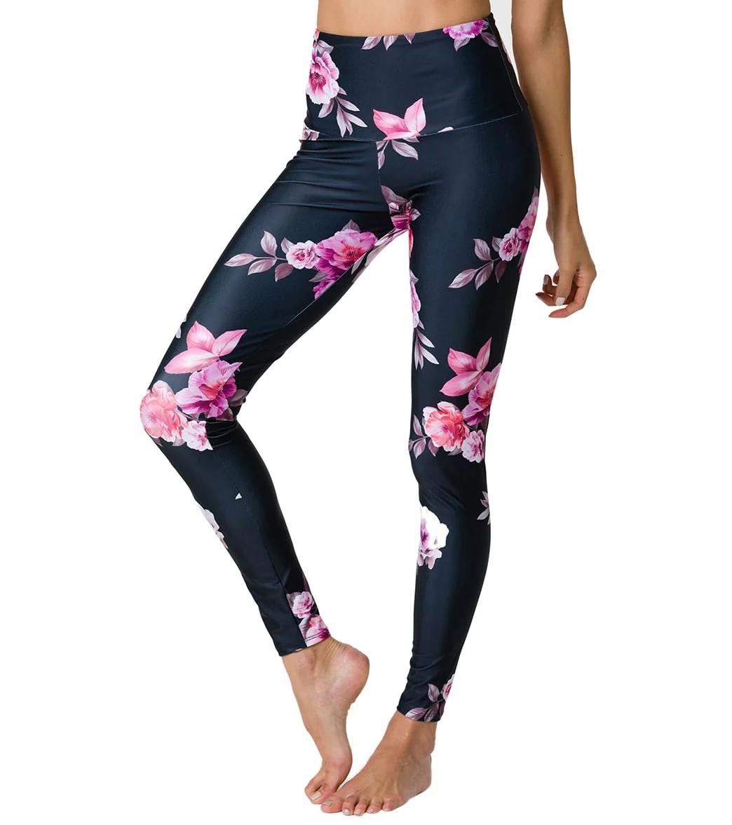 Onzie High Waisted Yoga Leggings Fiore