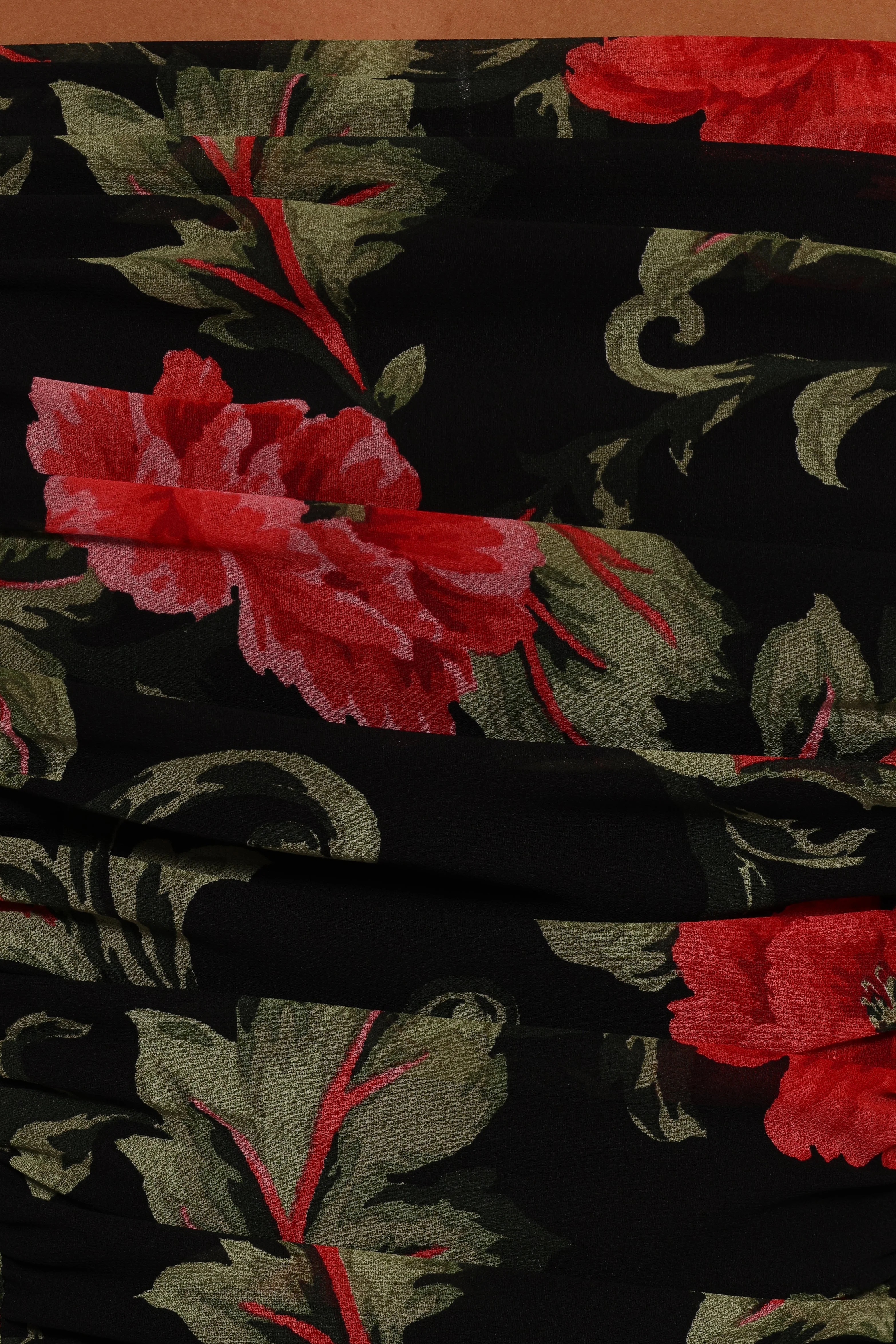 Maia Long Sleeve Top - Black Floral