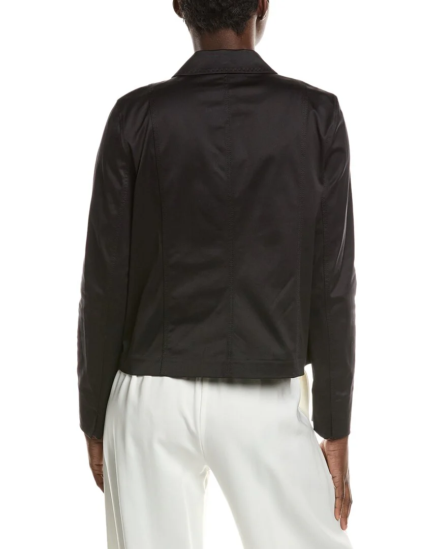 Lafayette 148 New York Collared Zip Pocket Jacket