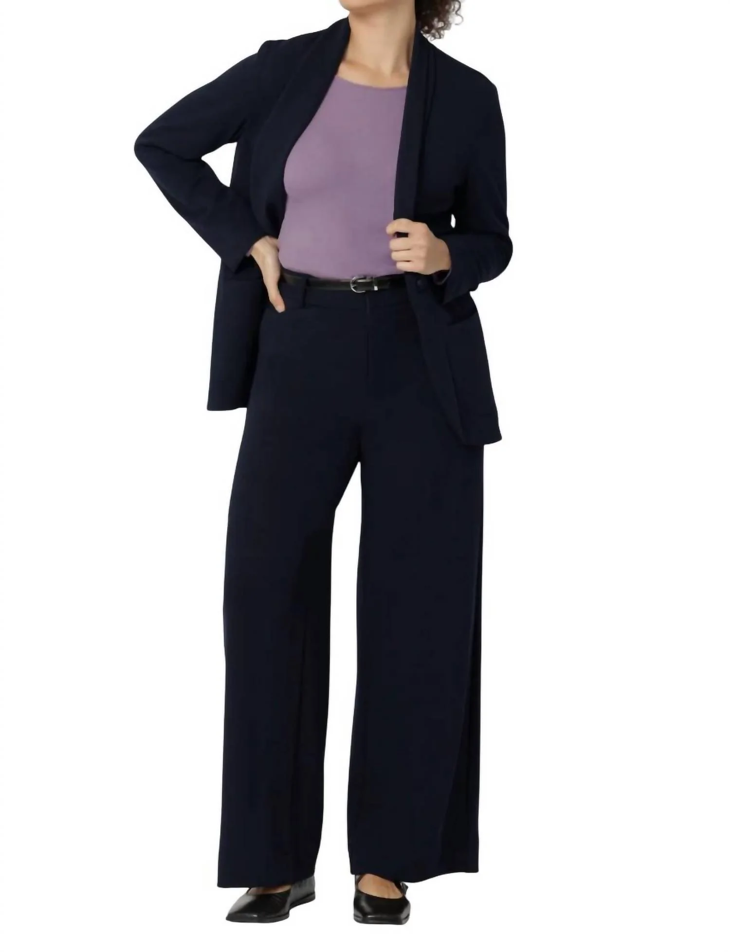 Women's Juliette Wide Leg Trouser In Navy