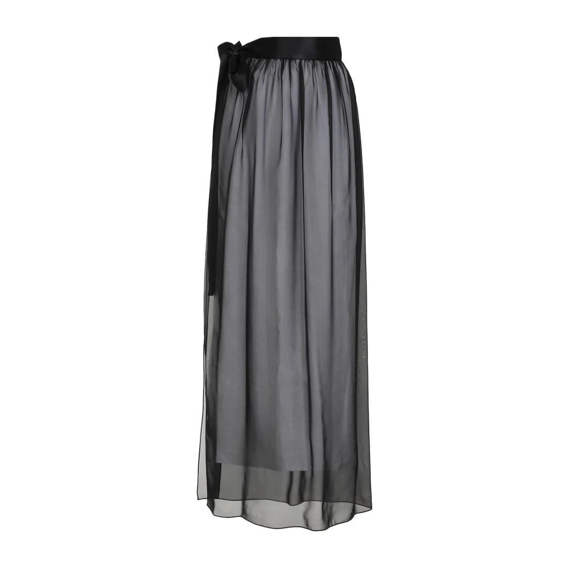 Silk Long Skirt
