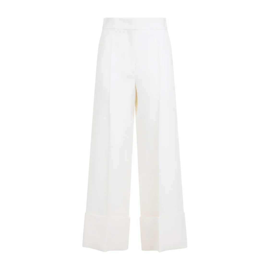 Ivory White Virgin Wool Pants