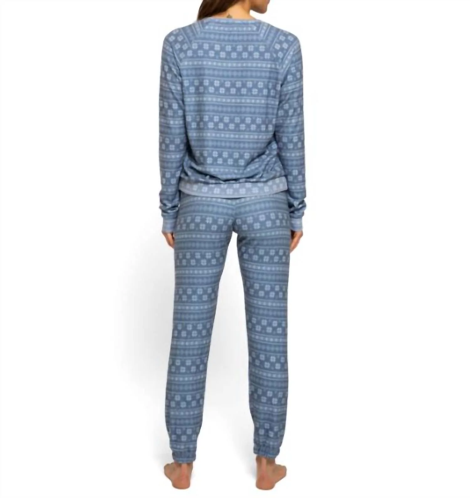 Women's Fair Isle Hacci Jogger In Indigo