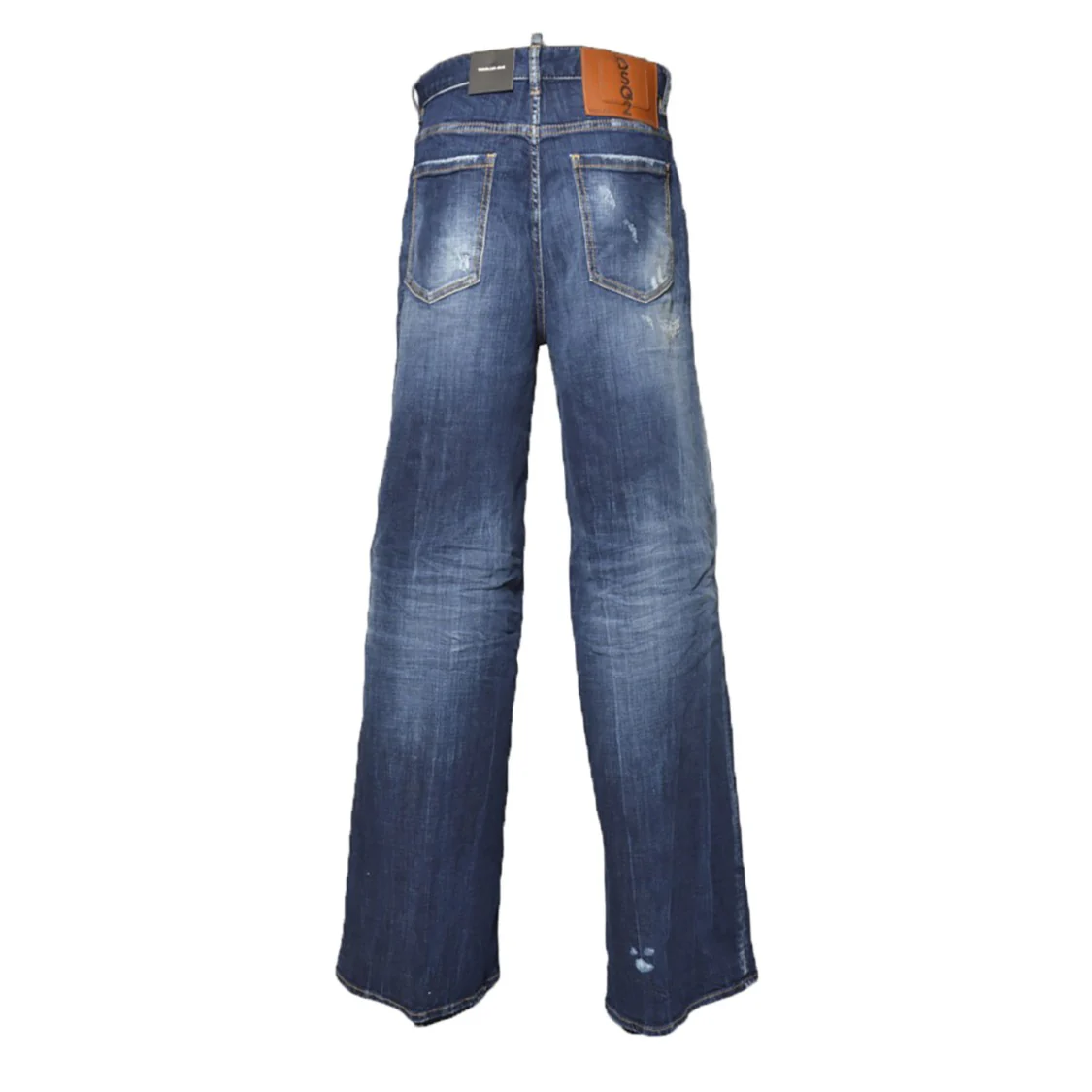 Traveler Dark White Line Jeans In Dark Blue Denim