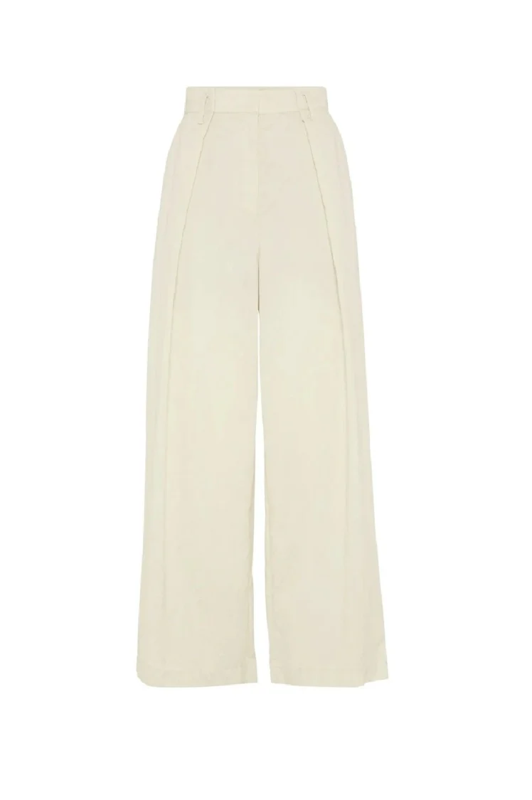 Wide-Leg Trousers With High Waist