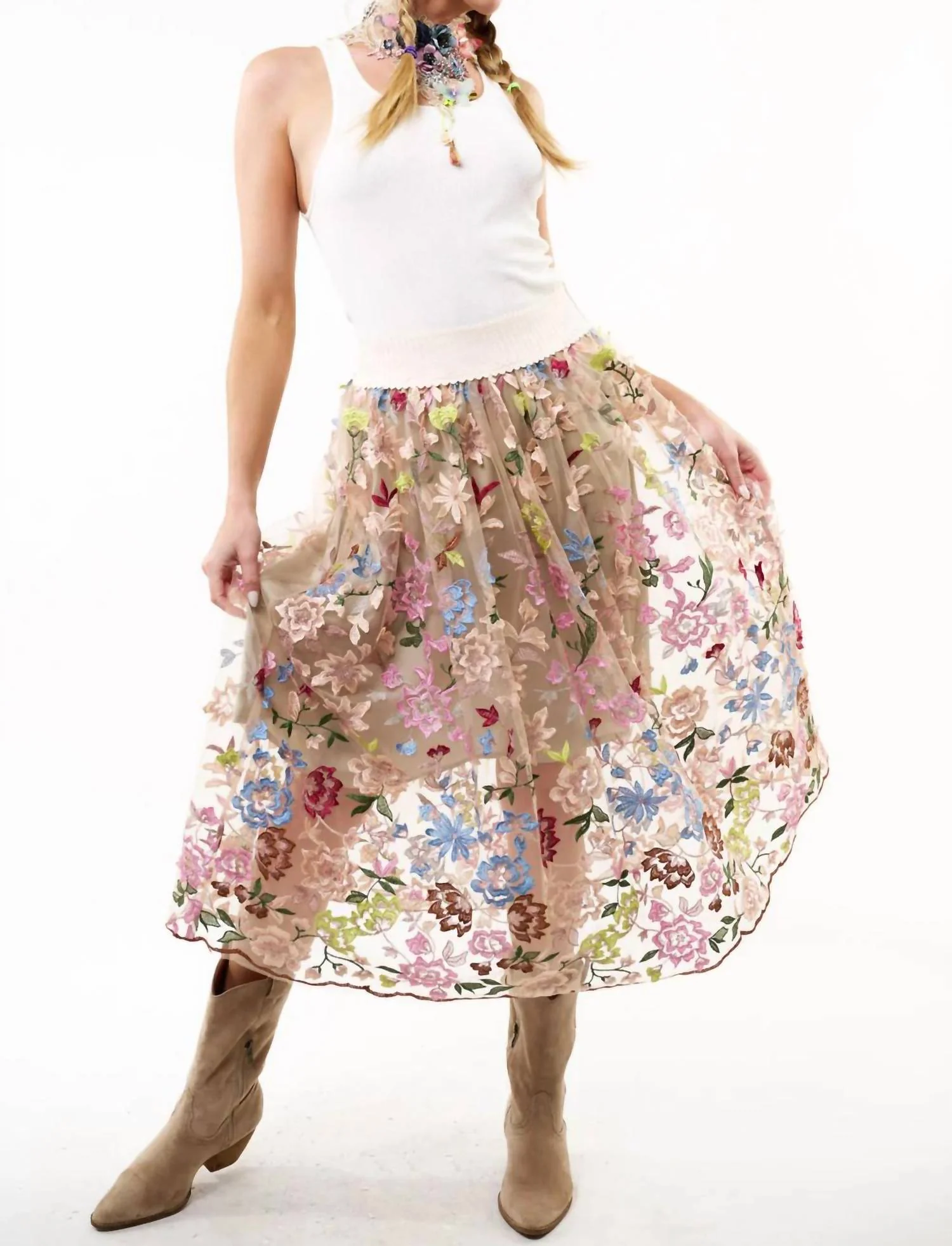 Roman Holiday Skirt In Multi