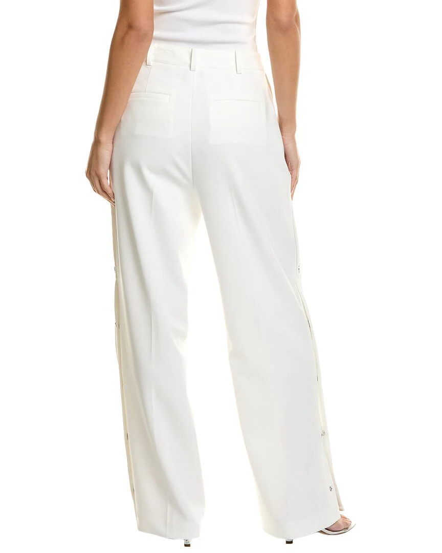 Kenneth Cole Fly Front High-Rise Side Snap Pant