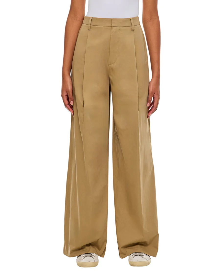 Pleated Wide Leg Pant