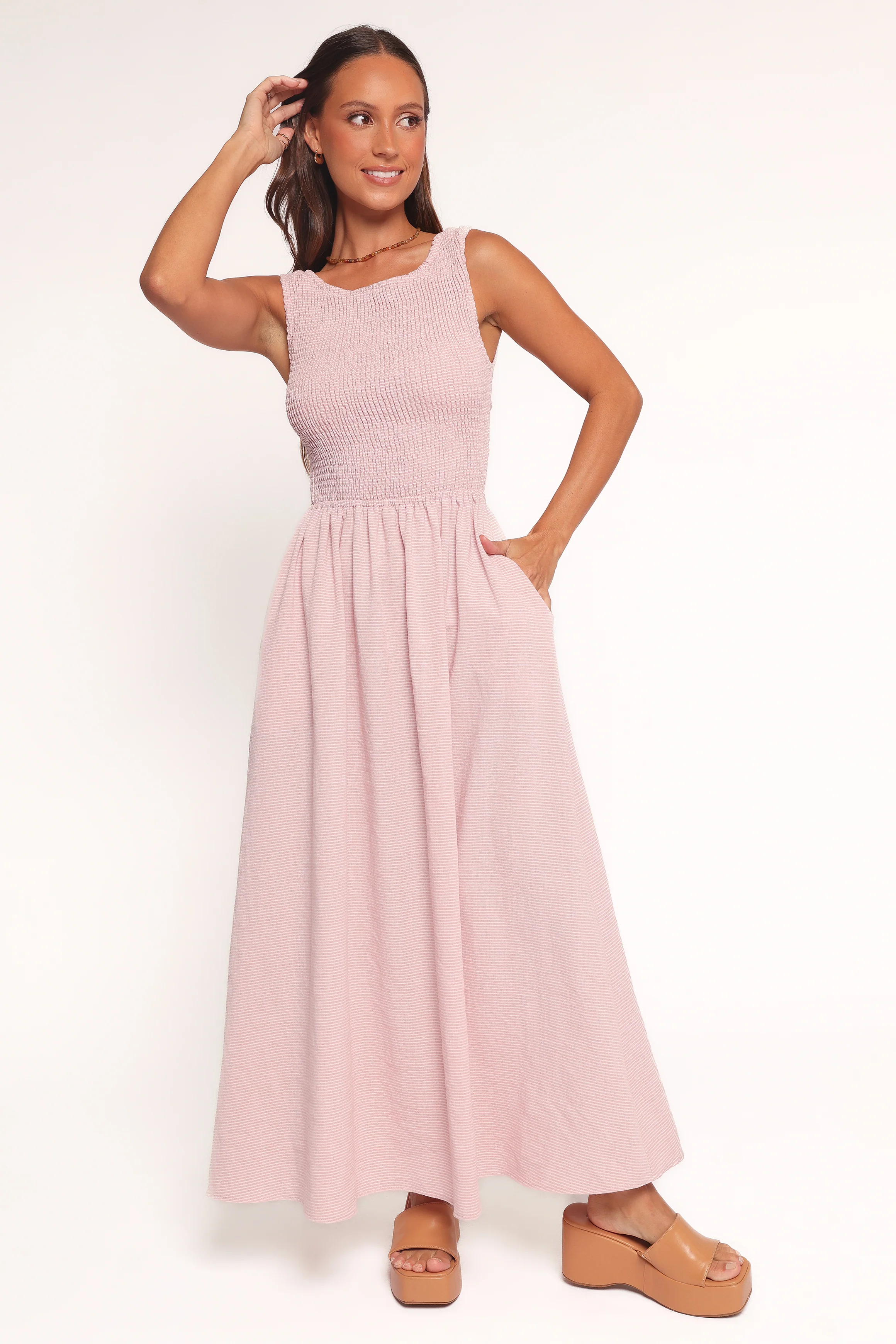 Lillie Maxi Dress - Pale Pink