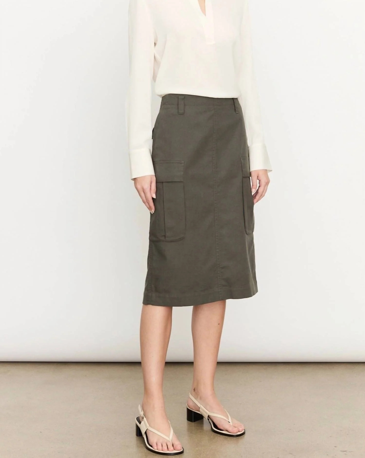 Utility Cargo Skirt In Night Pine