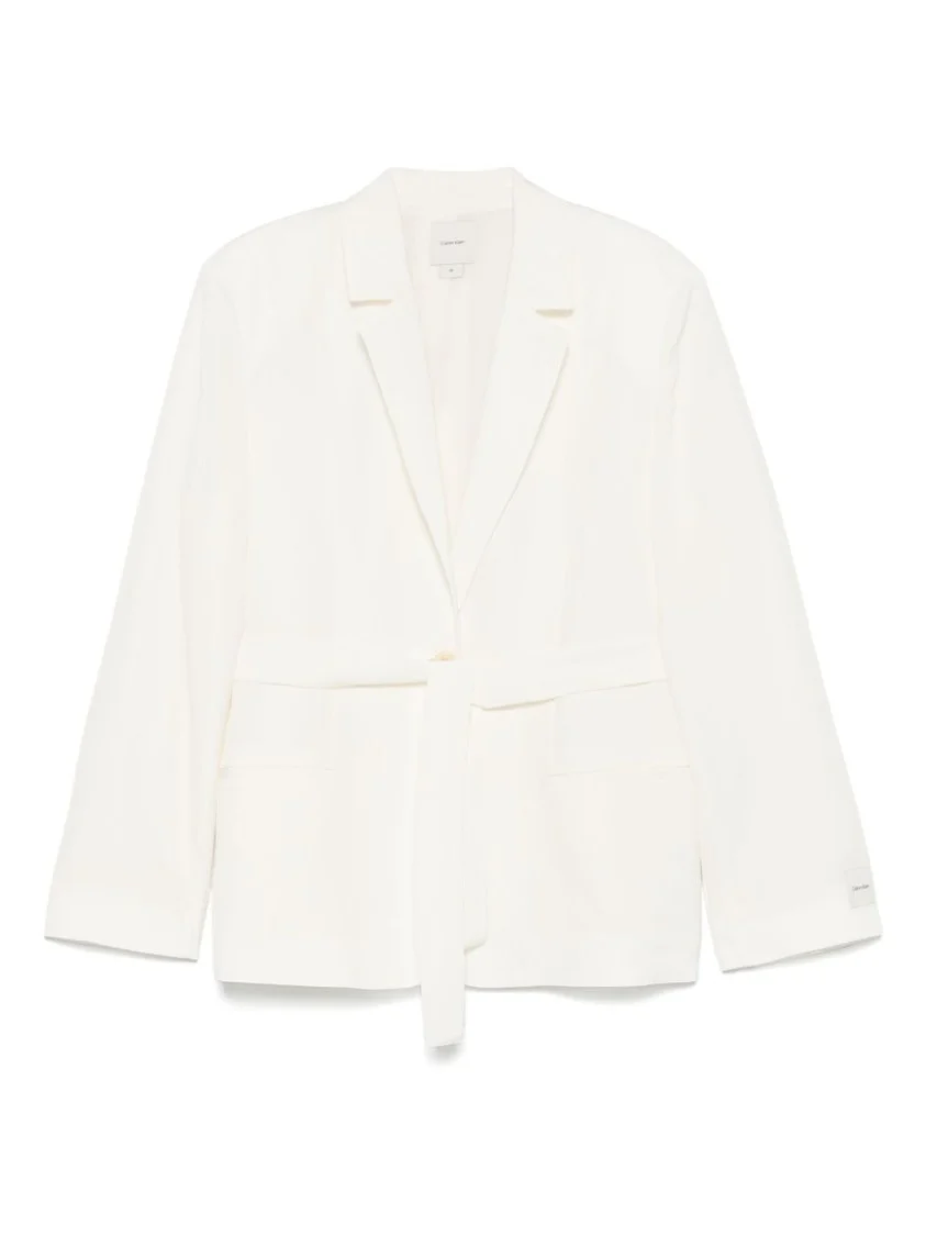 Double-Breasted Relaxed Linen Blazer