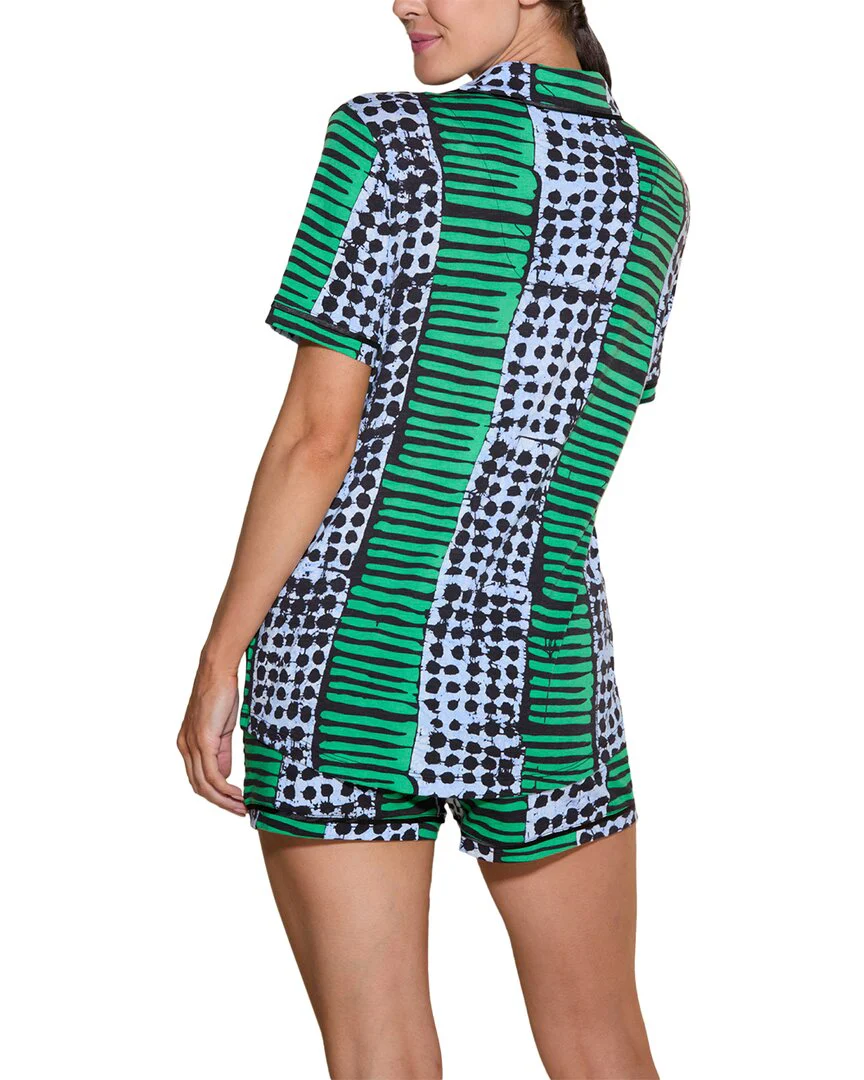 Cosabella Bella Printed Top Boxer Pajama Set