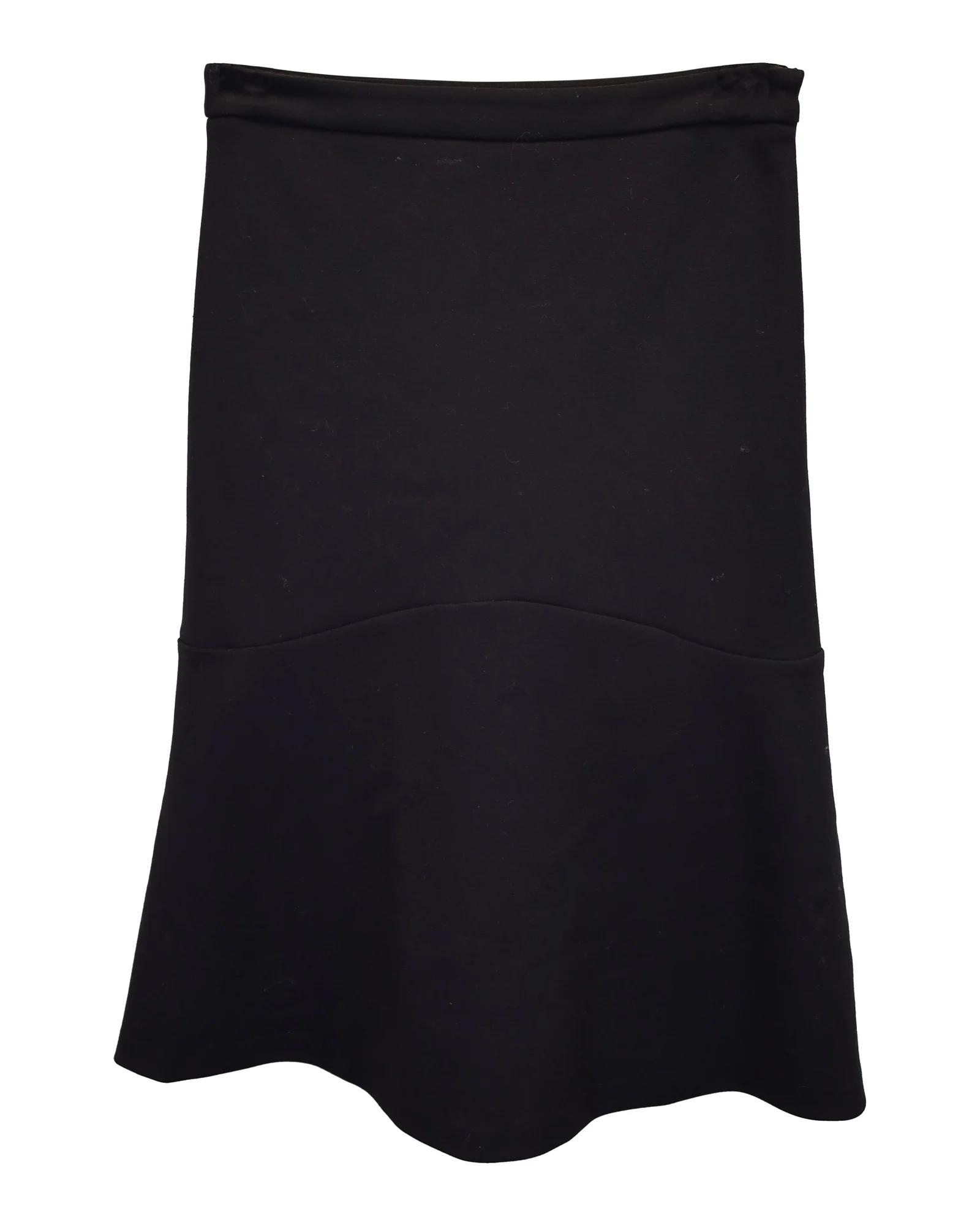 Etro A-Line Knee-Length Skirt in Black Rayon