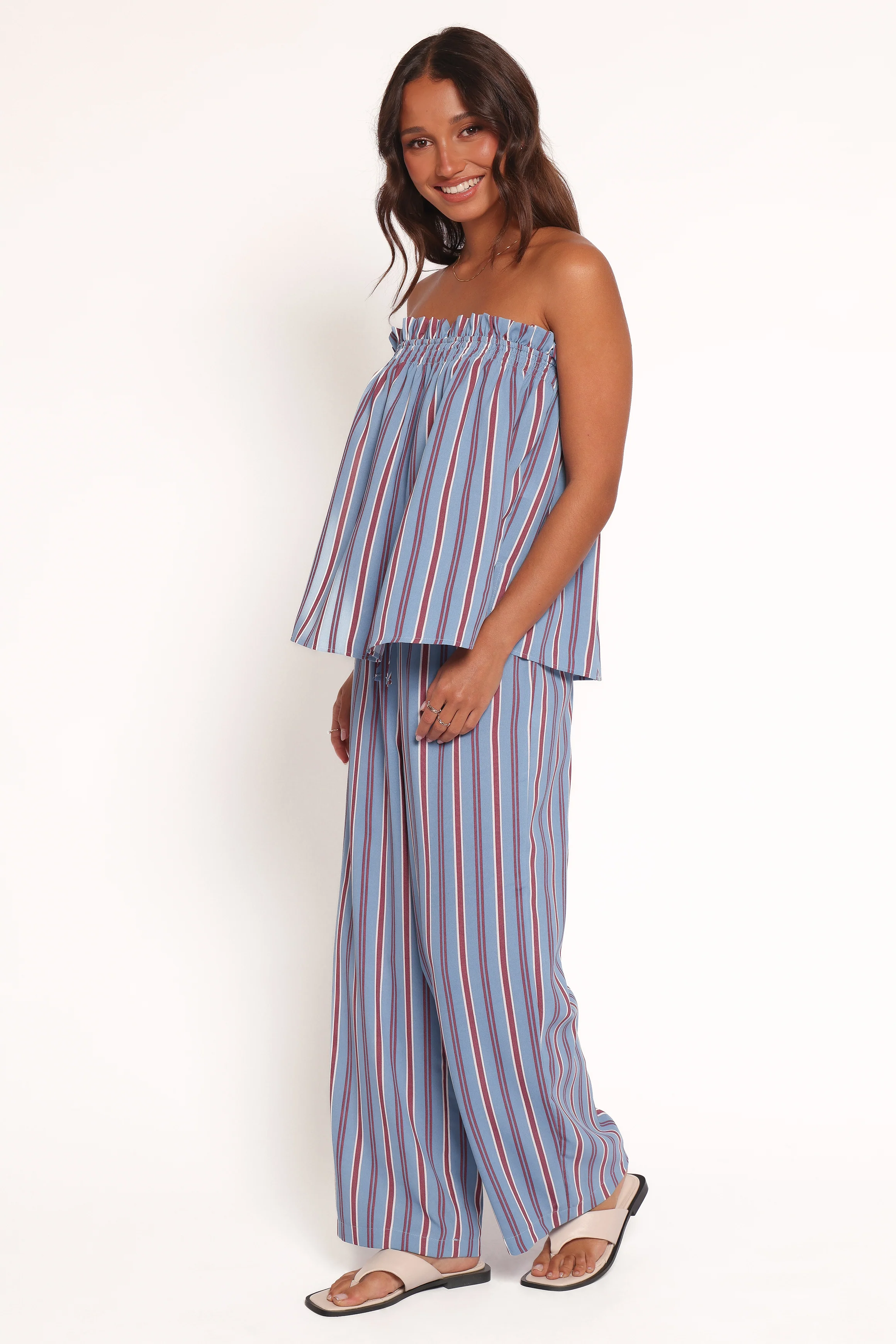 Zemira Pants - Blue Stripe