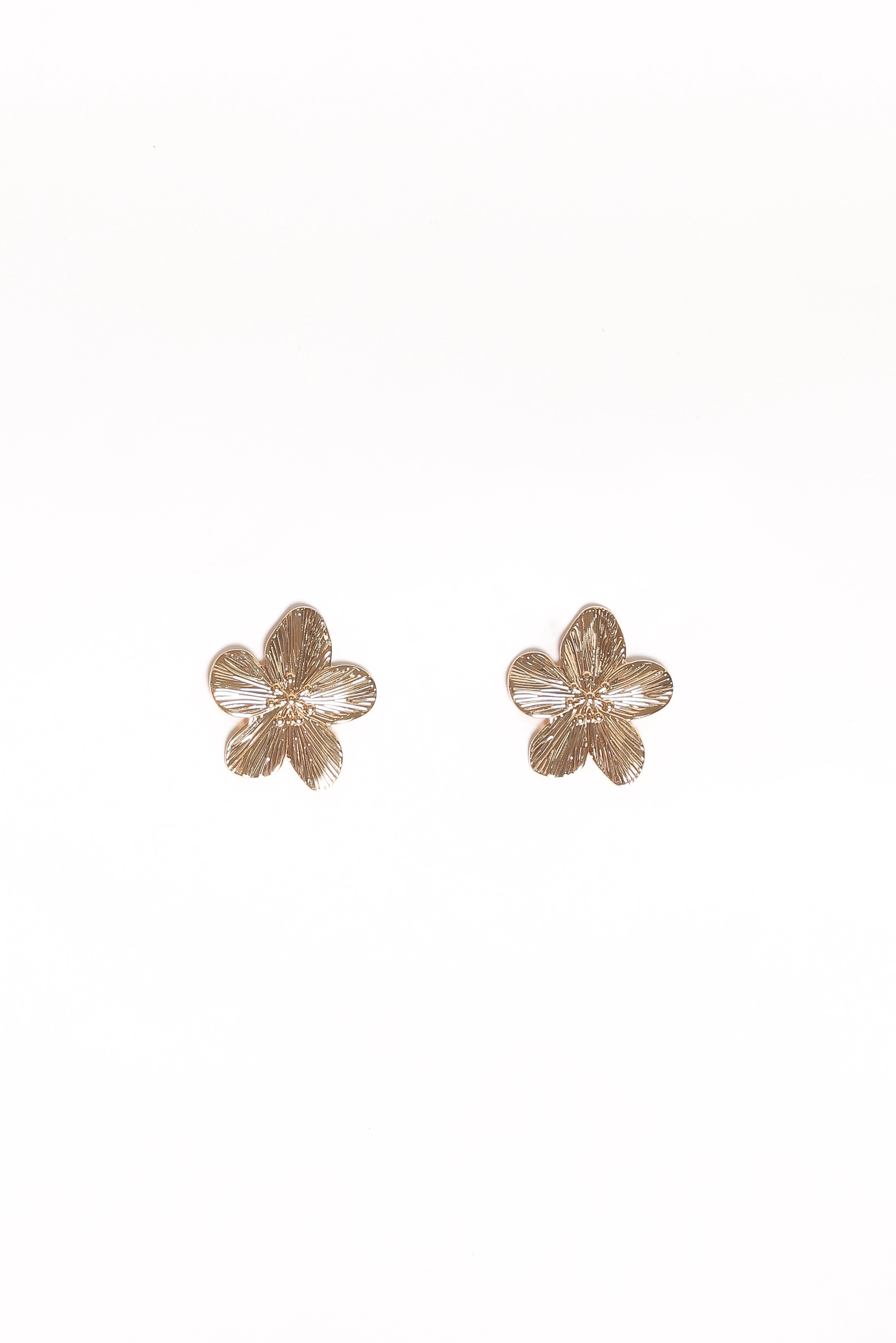 Adriana Flower Earrings - Gold