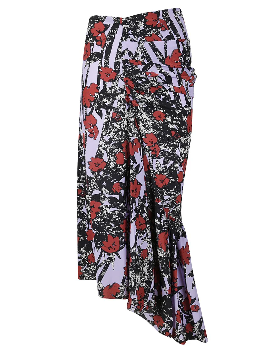 Luxurious Silk Printed Skirt