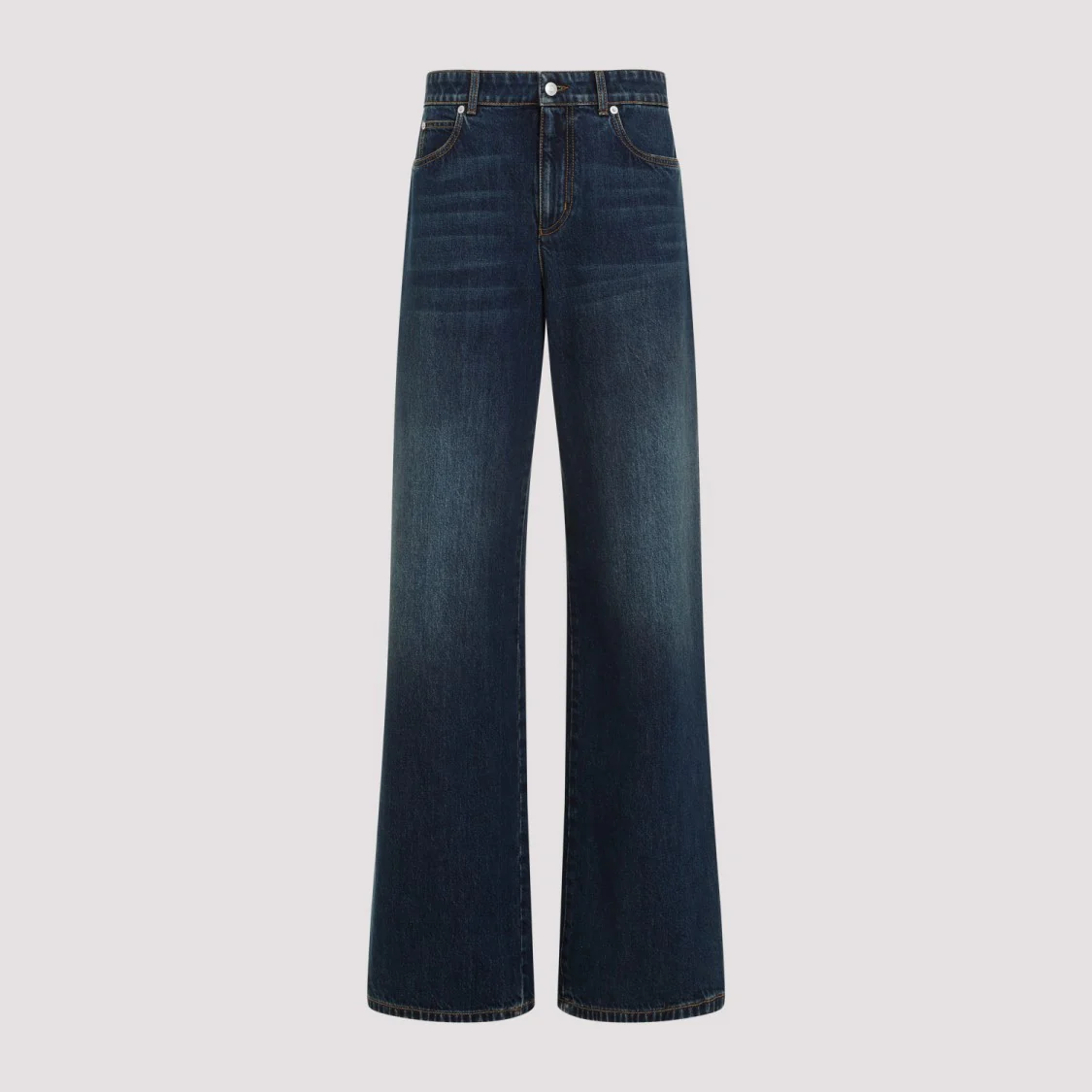 Dark Blue Cotton Jeans